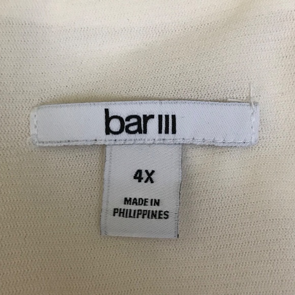 BAR III Sleeveless Blouse Tank Top Cream NWT Women’s Plus Size 4X - Picture 7 of 16